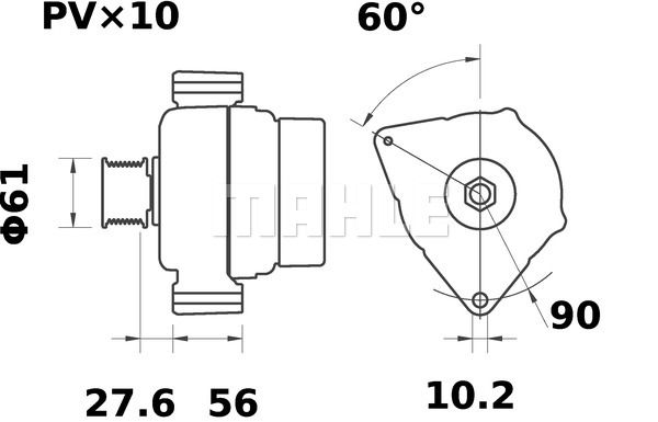 MAHLE Ģenerators MG 30