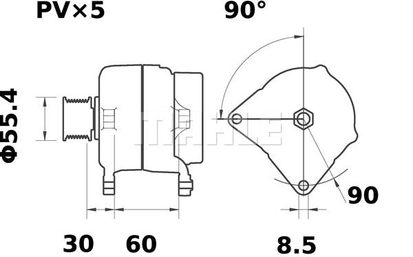 MAHLE Ģenerators MG 32