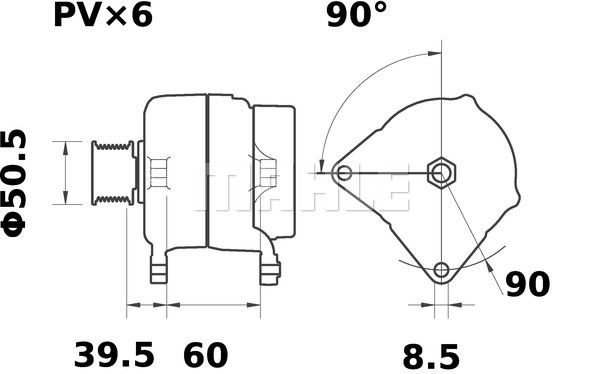 MAHLE Ģenerators MG 381