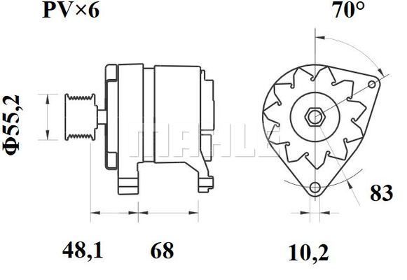 MAHLE Генератор MG 411