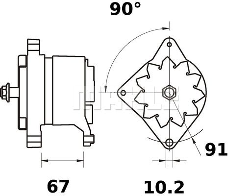 MAHLE Генератор MG 494