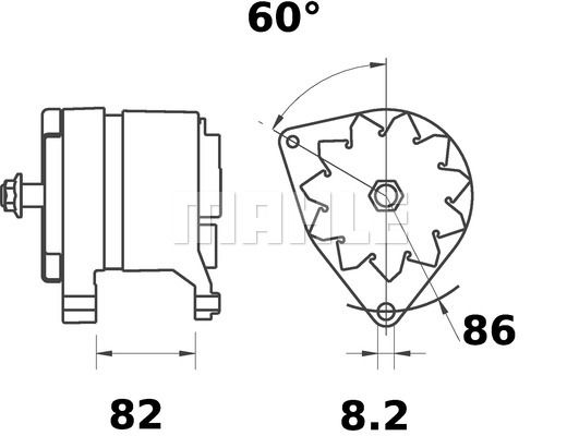 MAHLE Генератор MG 541