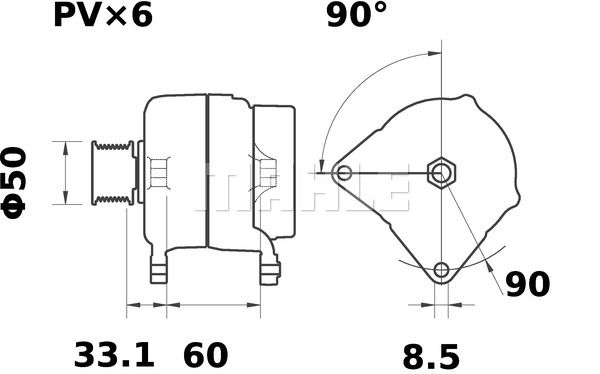 MAHLE Ģenerators MG 7