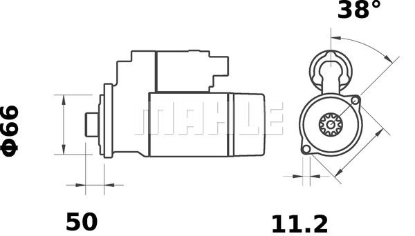 MAHLE Стартер MS 125