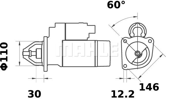 MAHLE Starteris MS 192