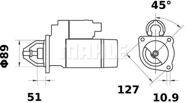 MAHLE Стартер MS 214