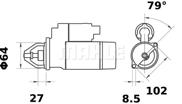 MAHLE Starteris MS 35