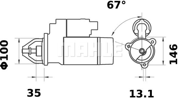 MAHLE Starteris MS 360