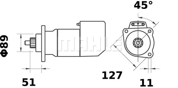 MAHLE Starteris MS 506