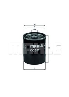 MAHLE Eļļas filtrs OC 521