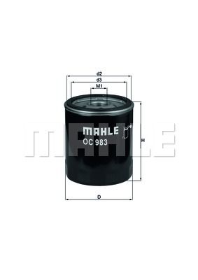 MAHLE Eļļas filtrs OC 983