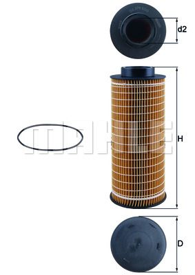 MAHLE Масляный фильтр OX 376D