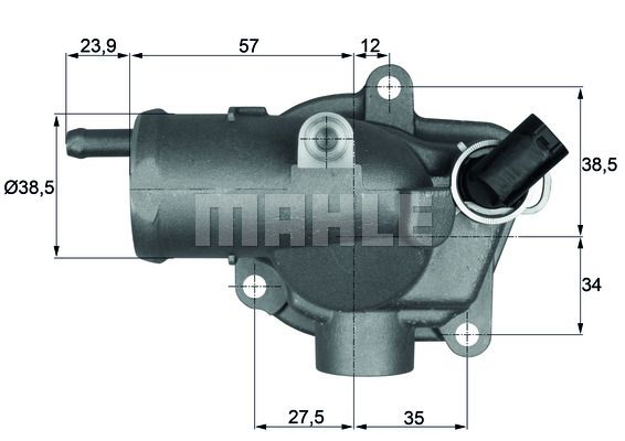 MAHLE Termostats, Dzesēšanas šķidrums TH 11 87