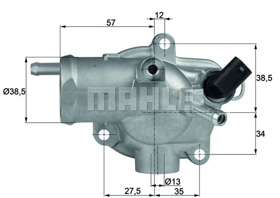 MAHLE Termostats, Dzesēšanas šķidrums TH 13 92