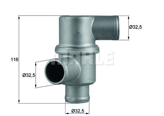 MAHLE Термостат, охлаждающая жидкость TH 37 80