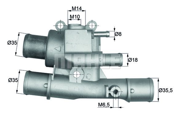 MAHLE Термостат, охлаждающая жидкость TI 124 88