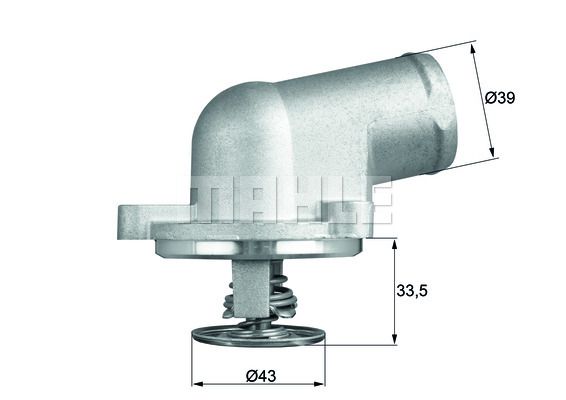 MAHLE Termostats, Dzesēšanas šķidrums TI 207 87D