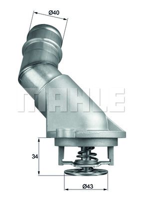 MAHLE Termostats, Dzesēšanas šķidrums TI 211 92D