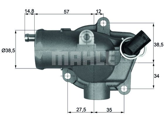 MAHLE Термостат, охлаждающая жидкость TI 28 92