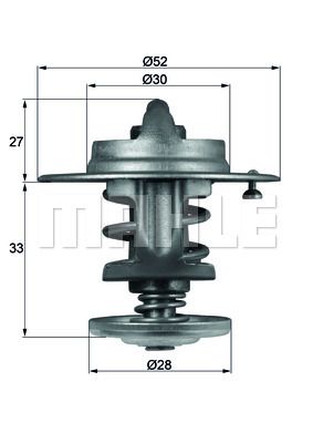 MAHLE Термостат, охлаждающая жидкость TX 80 83