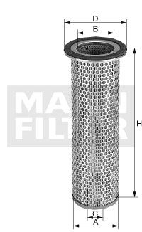MANN-FILTER Фильтр добавочного воздуха C 12 100 x