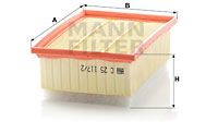 MANN-FILTER Gaisa filtrs C 25 117/2