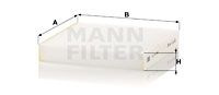MANN-FILTER Фильтр, воздух во внутренном пространстве CU 20 006