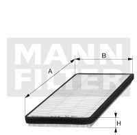 MANN-FILTER Фильтр, воздух во внутренном пространстве CU 2136