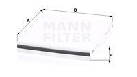 MANN-FILTER Фильтр, воздух во внутренном пространстве CU 22 003
