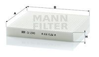 MANN-FILTER Filtrs, Salona telpas gaiss CU 2345