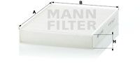 MANN-FILTER Фильтр, воздух во внутренном пространстве CU 2433