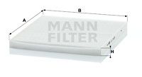 MANN-FILTER Filtrs, Salona telpas gaiss CU 2435