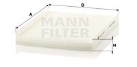 MANN-FILTER Фильтр, воздух во внутренном пространстве CU 27 007