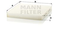 MANN-FILTER Filtrs, Salona telpas gaiss CU 27 008