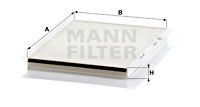 MANN-FILTER Filtrs, Salona telpas gaiss CU 2839