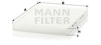 MANN-FILTER Фильтр, воздух во внутренном пространстве CU 2882