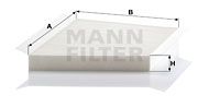 MANN-FILTER Фильтр, воздух во внутренном пространстве CU 3172