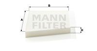 MANN-FILTER Фильтр, воздух во внутренном пространстве CU 3461