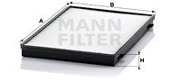 MANN-FILTER Filtrs, Salona telpas gaiss CU 3943