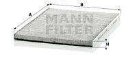 MANN-FILTER Фильтр, воздух во внутренном пространстве CUK 3059