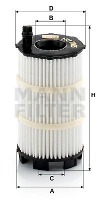 MANN-FILTER Eļļas filtrs HU 7005 x