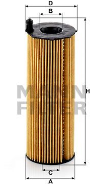 MANN-FILTER Eļļas filtrs HU 8003 x