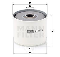MANN-FILTER Топливный фильтр P 917/2 x