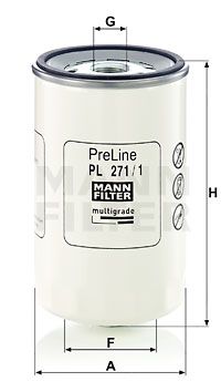 MANN-FILTER Топливный фильтр PL 271/1