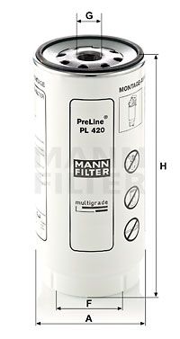 MANN-FILTER Degvielas filtrs PL 420 x