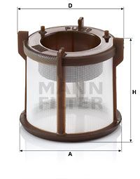 MANN-FILTER Degvielas filtrs PU 50 z