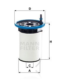 MANN-FILTER Degvielas filtrs PU 7005