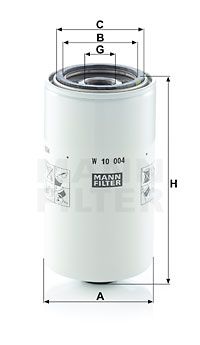 MANN-FILTER Eļļas filtrs W 10 004