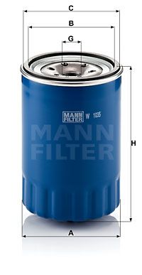 MANN-FILTER Eļļas filtrs W 1035
