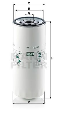 MANN-FILTER Eļļas filtrs W 11 102/35